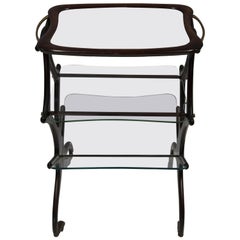 Retro CESARE LACCA Glass Bar Cart