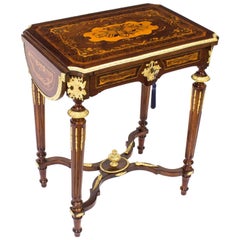 Antique French Louis XV Revival Poudreuse Writing Table, circa 1860