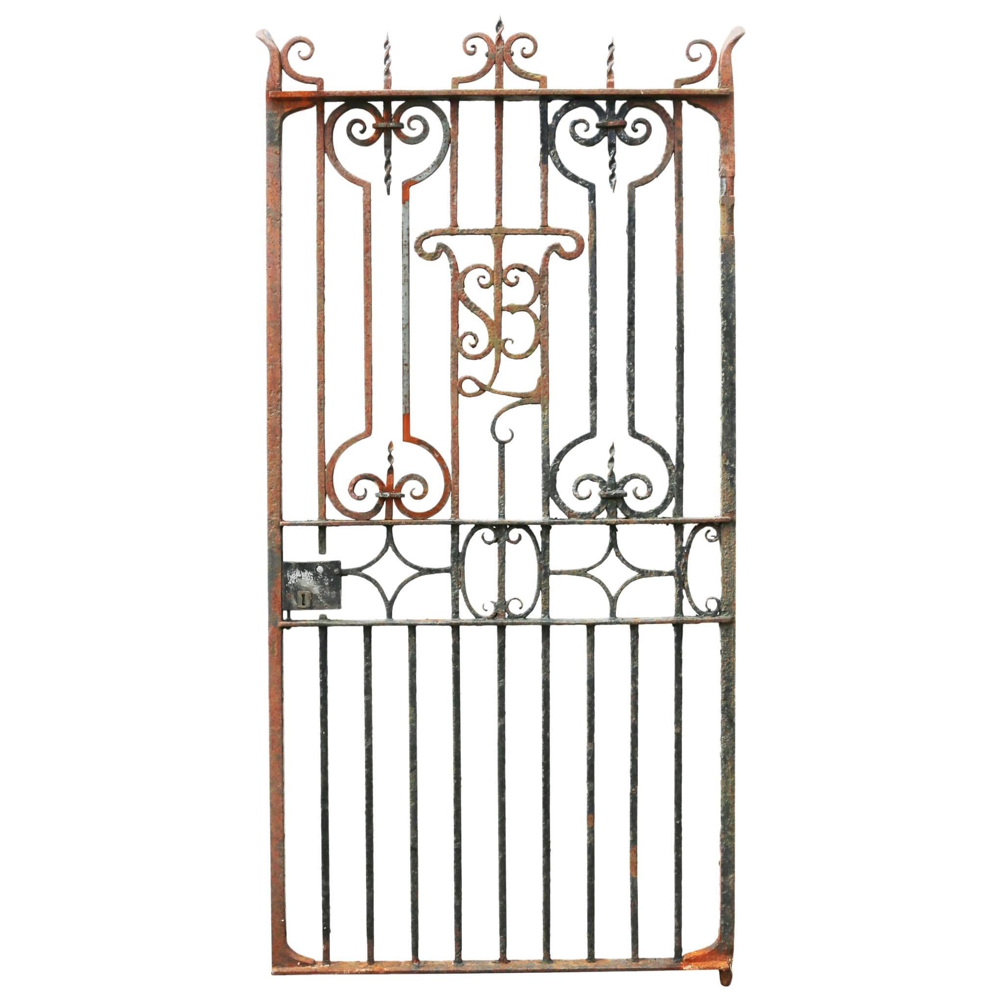 Tall Wrought Iron Pedestrian Gate