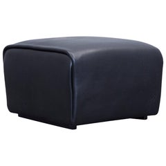 De Sede DS 47 Designer Footstool Neck Leather Black Three-Seat Function Couch