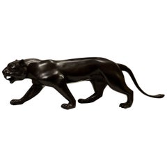 Sculpture Panther in Bronze Smooth Satin Finish, 2016