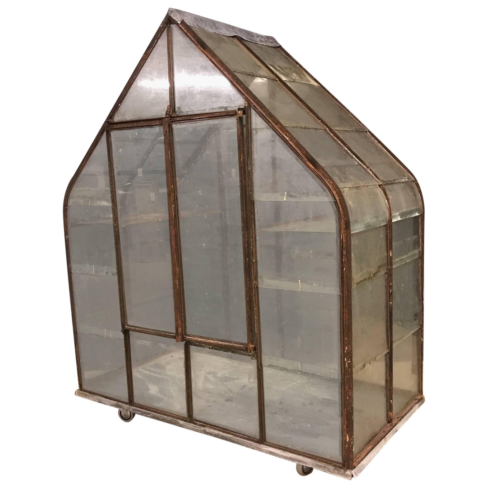 Small French Antique Greenhouse, 1920s For Sale