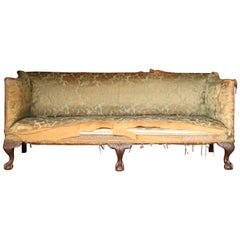 Exceptional 19th Century Six-Legged Sofa with Ball and Claw Feet