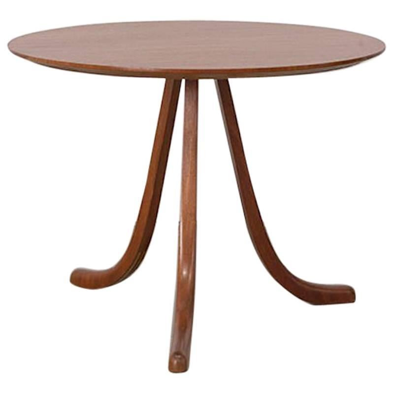 Three-Legged Side Table in Mahogany by Josef Frank, circa 1940