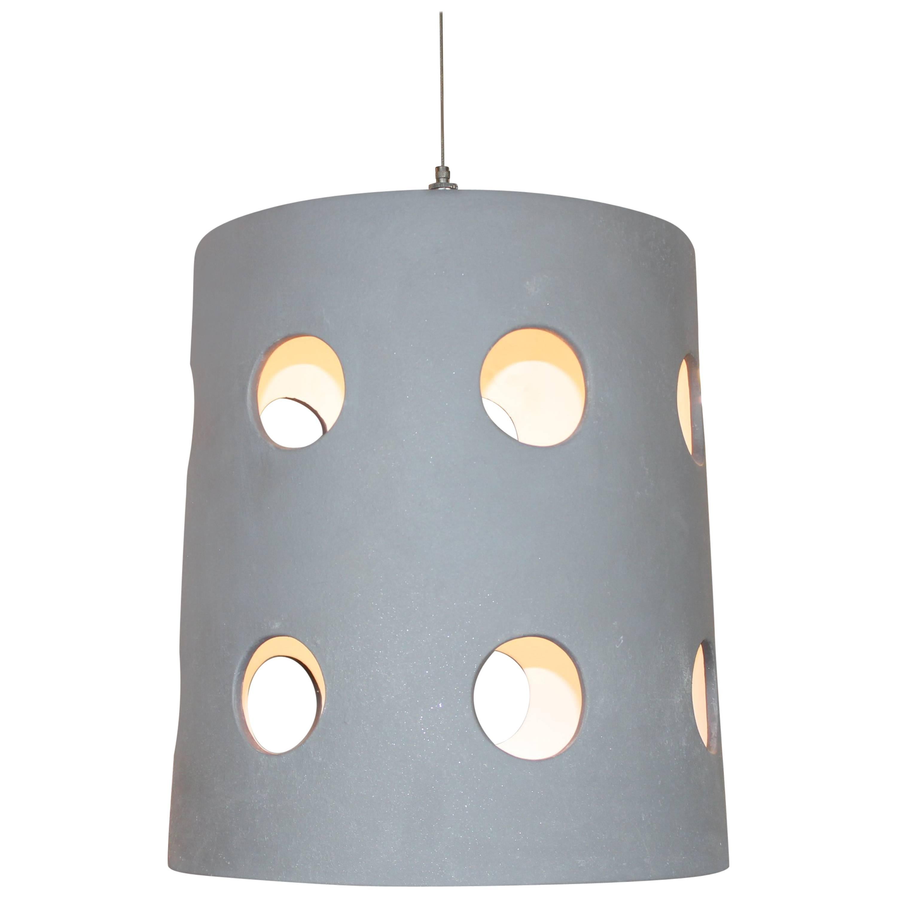 Cylinder Pendant with Circle Cut-Outs Designed by Brendan Bass