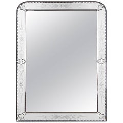 Louis Philippe Style Venetian Glass Mirror, Late 1800s, France 4