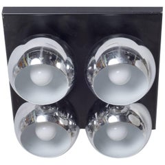 Angelo Lelli "Mirage" Flush Ceiling Light for Arredoluce, Italy 1960s