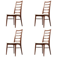 Four 'Lis' Niels Koefoed for Koefoed Hornslet Danish Dining Chairs