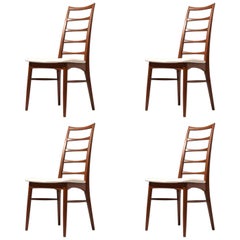 Four 'Lis' Niels Koefoed for Koefoed Hornslet Danish Dining Chairs