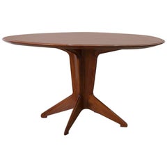 Round Rosewood Dining Table by Ico and Luisa Parisi, circa 1950s