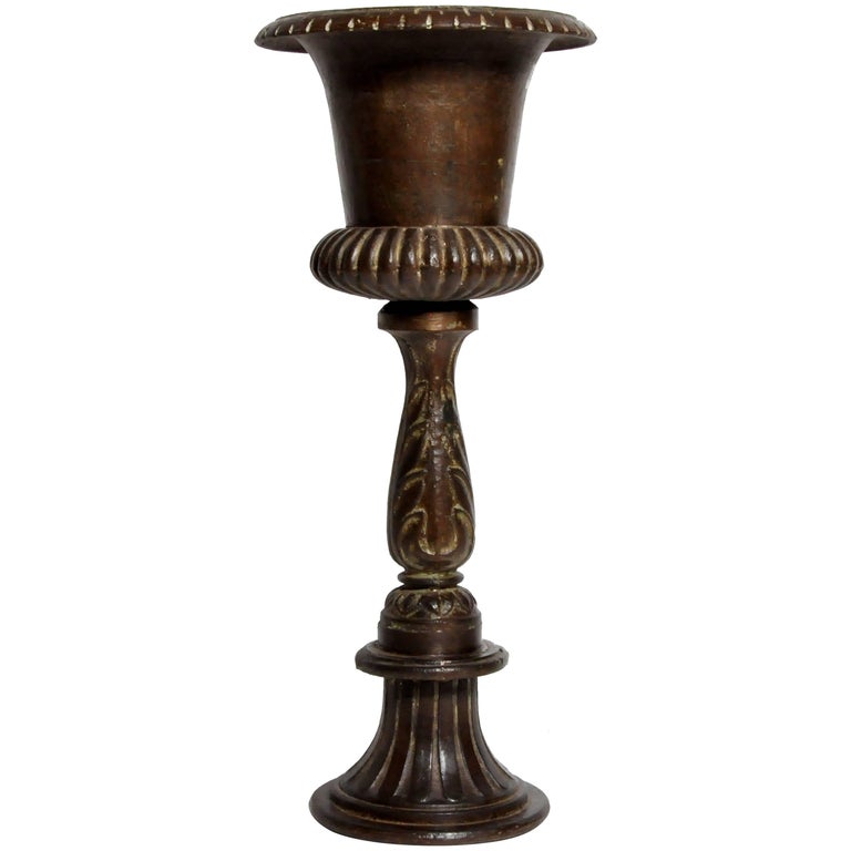 Cast Iron Flower Pot at 1stDibs