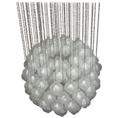 Huge Kalmar Tulipan Crystal Glass Chandelier, Vienna, 1960