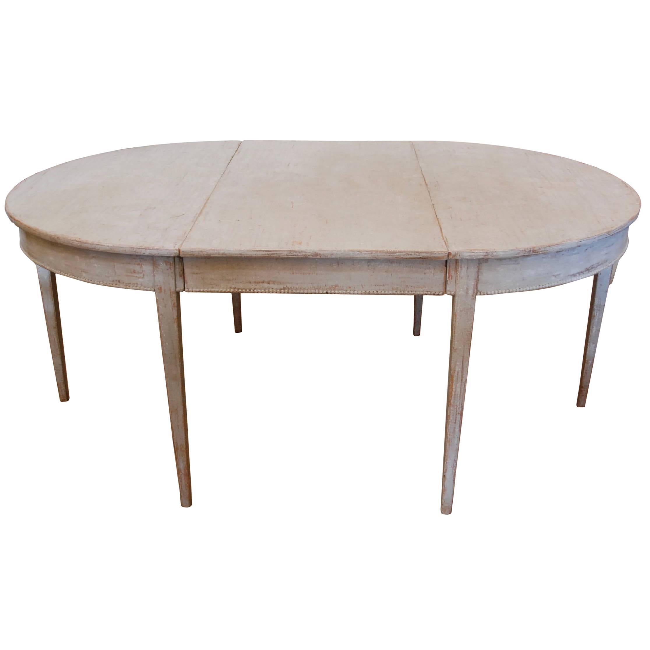 Swedish Gustavian Oval Dining Table