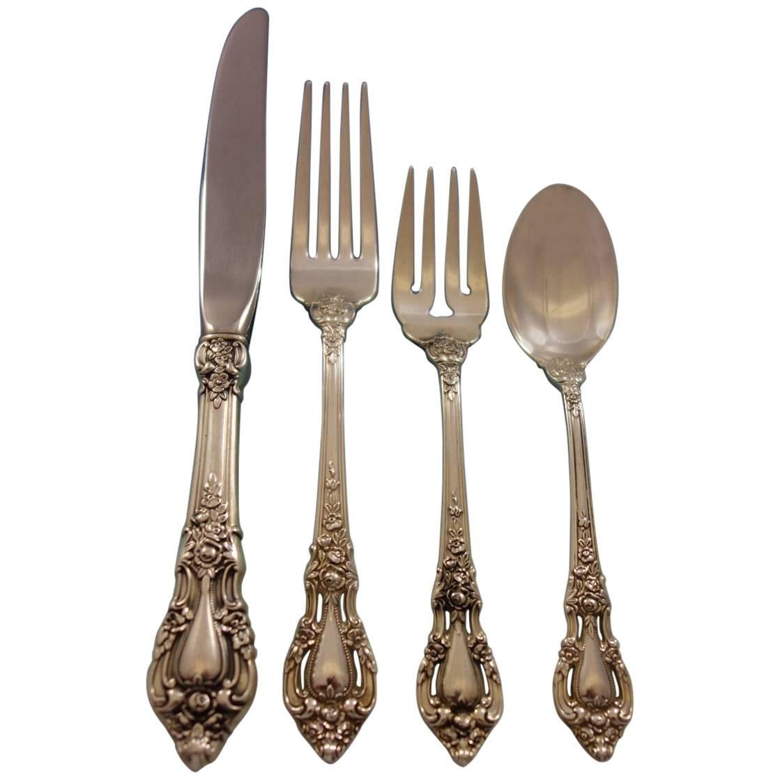 Eloquence by Lunt Sterling Silver Flatware Service for 8 Set 32 Pieces For Sale