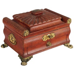Regency Period Red Russian-Leather Work-Box