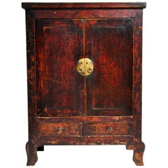 Antique Chinese Cabinet with Two Drawers