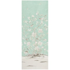 Schumacher by Mary McDonald Chinois Palais Wallpaper Mural in Aquamarine