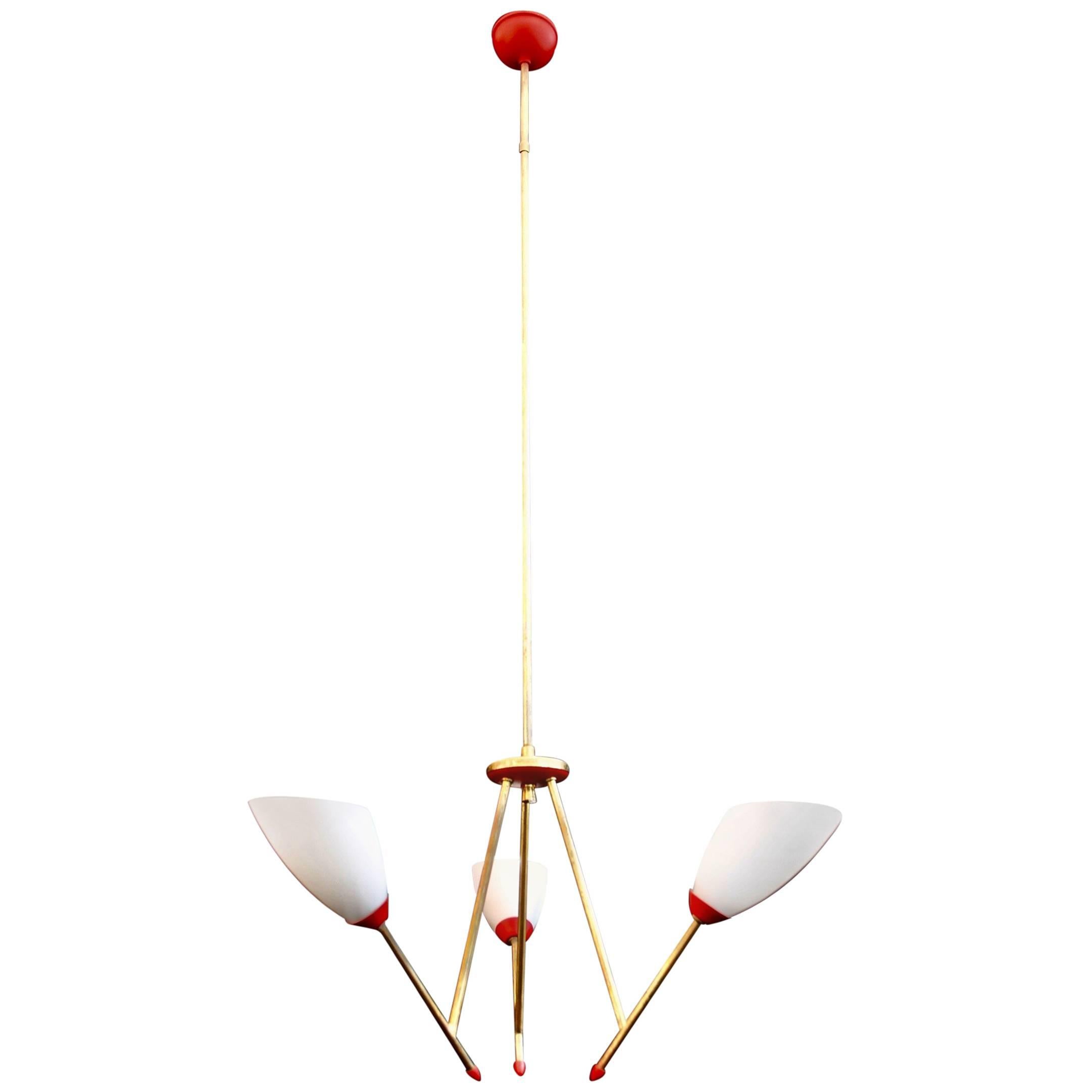 Sexy French Mid-Century Light For Sale