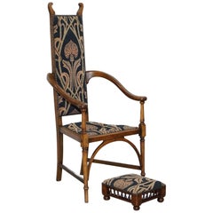 Fauteuil et tabouret George III Henry Holmes Gillows Lancaster estampillé HH