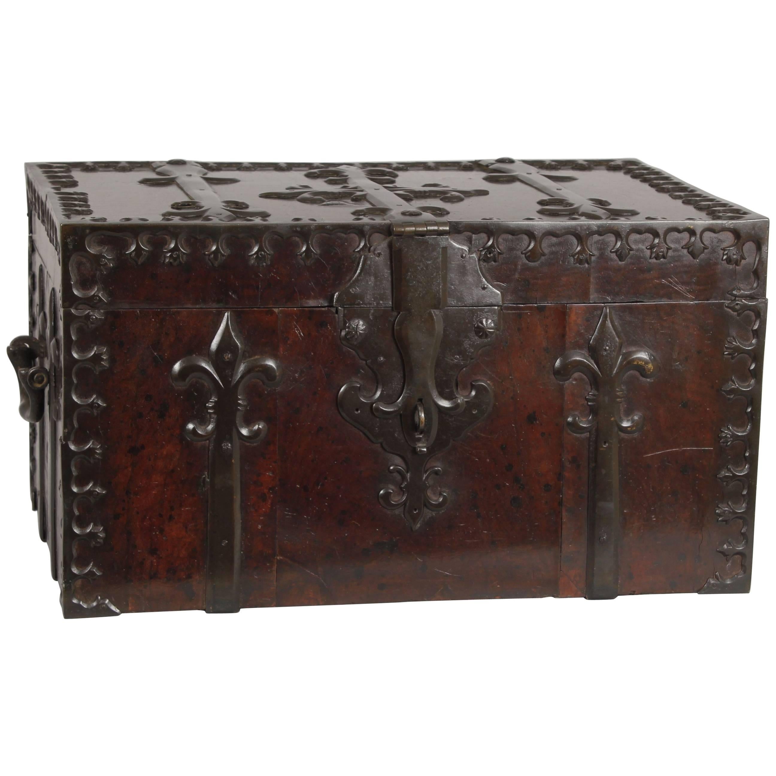 17th Century, Walnut Coffre-Fort For Sale