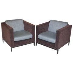 Pair of Very Rare Walter Knoll Foster 500 Contemporary Armchairs