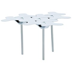 Moroso Nanook Low Table in White, Black, Red or Gold Powder Coated Steel