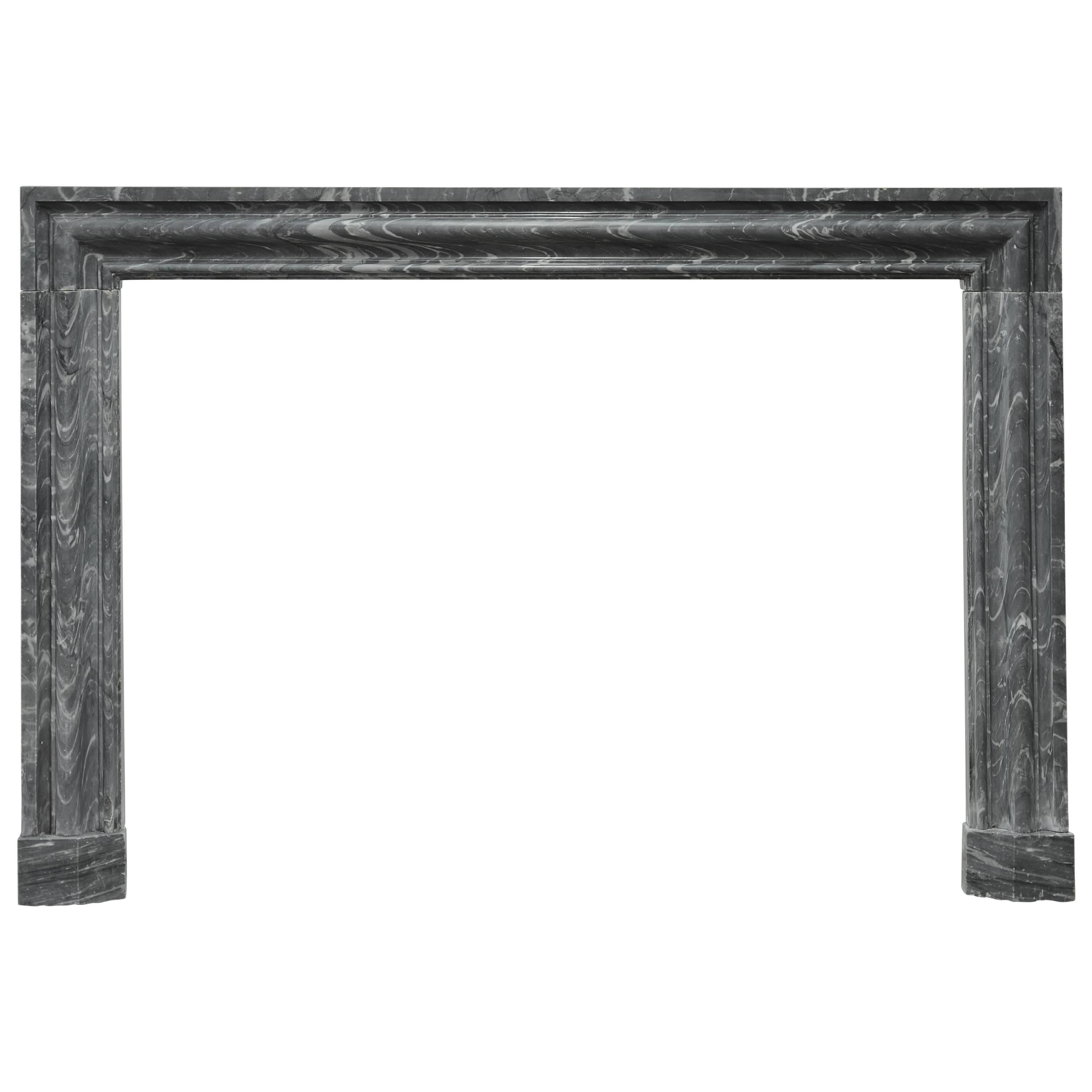 Bolection Fireplace in Grey Marble
