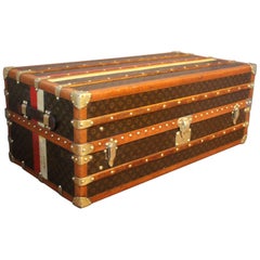 Used 1930s, Louis Vuitton Wardrobe Trunk in Monogram, Double Hanging Section