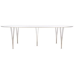 Mid-Century Modern Scandinavian Dining Table Super Elliptic B614