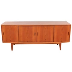 Retro Mid-Century Modern Scandinavian Side Board in Teak by H.P. Hansen