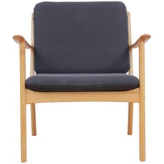 Mid-Century Modern Danish Lounge Chair in Mapple Model PJ 112 by Ole Wanscher