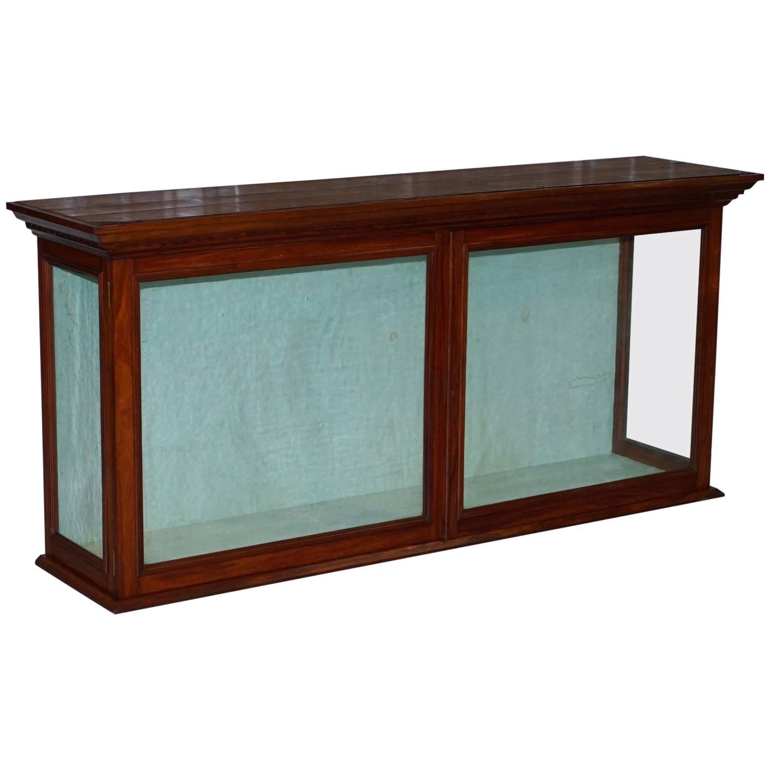 Victorian Mahogany Retail Shop Display Counter, Original