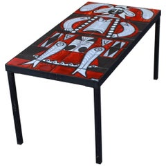 Retro Fantastic Roger Capron Cocktail Table, circa 1960