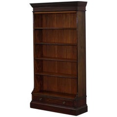 Antique Original Druce & Co Ltd Baker Street Victorian Mahogany Bookcase with Drawer
