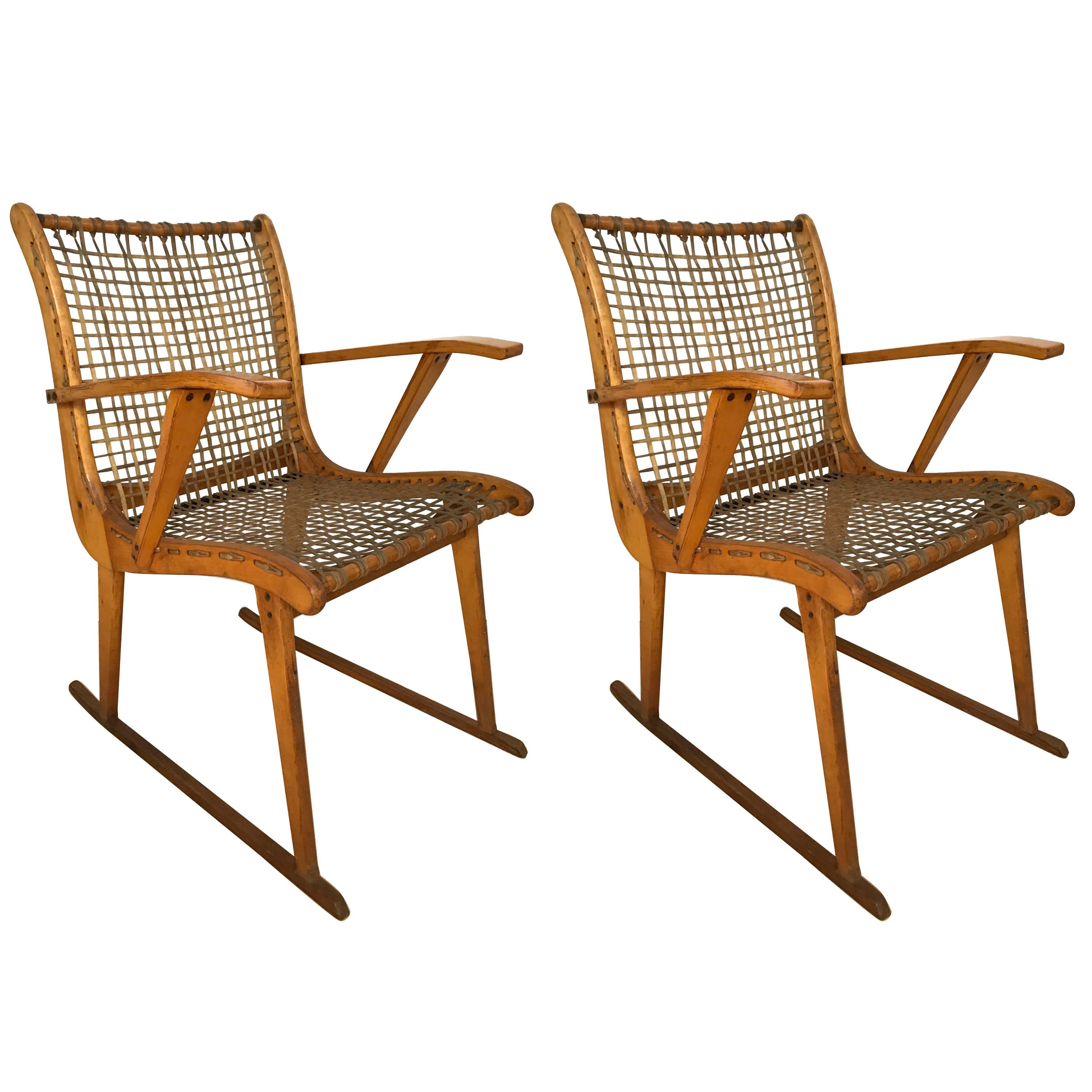 Pair of Armchairs by Vermont Tubbs For Sale