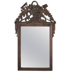 Antique Early 20th Century Carved French Country Style Mirror