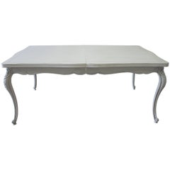 Early 20th Century Carved and Painted Louis XV Style Dining Table