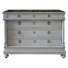 20th Century Painted Chest of Drawers or Commode