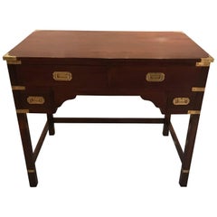 Late 19th Century Rosewood Campaign Desk