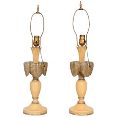 Neoclassical Sculptural Table Lamps, circa 1940s