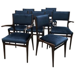 Set of Eight Carlo de Carli Dining Chairs Including Two Chairs with Armrest 2