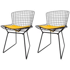 Pair of Bertoia for Knoll Wire Side Chairs