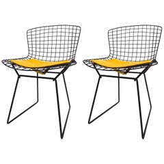 Pair of Bertoia for Knoll Wire Side Chairs 10