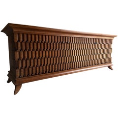 Spectacular Rosewood Credenza Sideboard Large Bespoke Case Piece Show Stopper