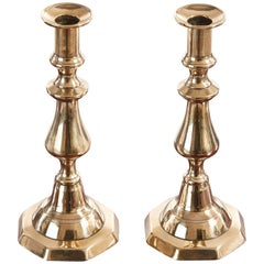 Pair of Antique Brass Candlesticks