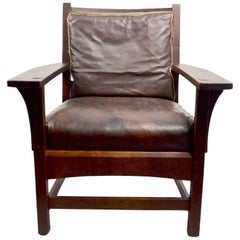 Antique Mission Armchair by L JG Stickley