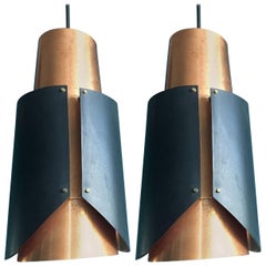 Pair of Vintage Bent Karlby Osterport Pendant Lights Produced by Lyfa in Denmark Pair of Vintage Bent Karlby Osterport Pendant Lights Produced by Lyfa in Denmark
