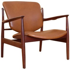 Finn Juhl Model 136 Lounge Chair France & Son, Denmark, 1956 11