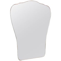 Beautiful Italian Mirror in the Taste of Gio Ponti, circa 1960