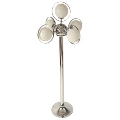 Vintage Atomic Molecule  Chrome Floor Lamp , 1970s , USA